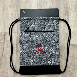 Jordan drawstring bag Black/ Cement Grey